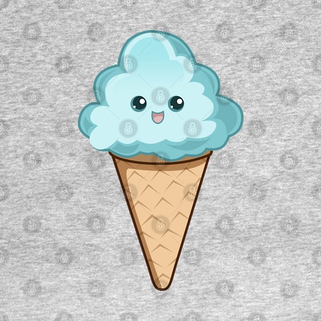 Cute ice cream cloud by RavenWolfCat